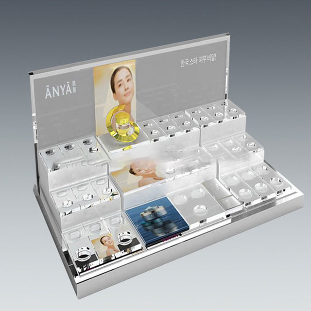 Cosmetic Pos Display Stand,Retail Countertop Acrylic Display Stand for Cosmetics