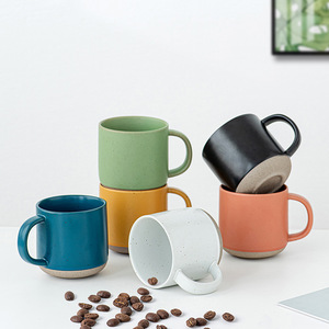 Tazas de café de cerámica de color sólido de 350 ml con logotipo personalizado para empresas, <span class=keywords><strong>taza</strong></span> de agua minimalista de gran capacidad para oficina, <span class=keywords><strong>taza</strong></span> para el hogar para mujeres - Product Image 2