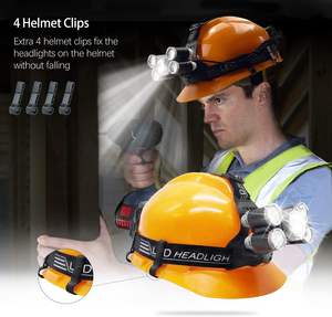 Vente en gros de lampes frontales d'urgence de haute puissance pour l'extérieur, 30W, 3500 lumens, COB, projecteurs, lampes frontales LED rechargeables par USB - Product Image 2