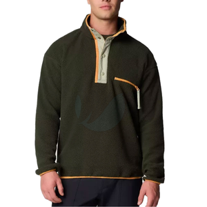 Sweat-shirts en molleton Sherpa pour hommes, best-sellers de l'hiver, couleur unie, motif uni, écologiques, respirants, mélange de coton durable - Product Image 2