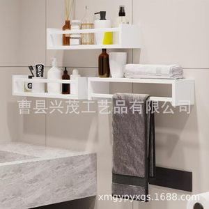Étagère murale en bois, couleur naturelle, rectangulaire, durable, grande capacité, pour l'organisation du salon et de la cuisine - Product Image 3