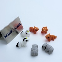 Modèle d'animal miniature en PLA imprimé en 3D en usine, jouet pour animaux de compagnie fait à la main, poupée de dessin animé de Noël, échantillon gratuit pour enfants