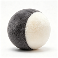 Jouet pour animaux de compagnie en peluche ronde personnalisé, conception OEM, tissu doux, cadeau de fête, approvisionnement en gros pour petits animaux