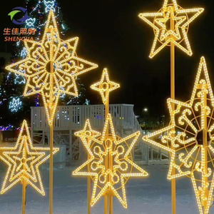 Guirlande <span class=keywords><strong>lumineuse</strong></span> LED 2D en forme d'étoile, télécommandée, durable, <span class=keywords><strong>pour</strong></span> décoration <span class=keywords><strong>de</strong></span> Noël - Product Image 5