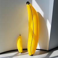 MART Banana Piscine gonflable Banane Poisson Jouet gonflable Fête flottante gonflable