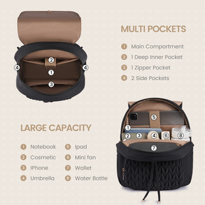 LOVEVOOK Nueva <span class=keywords><strong>Mochila</strong></span> Pequeña de Moda para Mujer, para Adolescentes, Informal, Ligera, Convertible, <span class=keywords><strong>Mini</strong></span> <span class=keywords><strong>Mochila</strong></span> Escolar para Mujer - Product Image 3