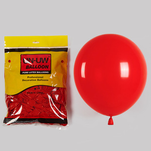 Globos UN UW SHENGCHENG de 12 Pulgadas, 2.8g, 100 Piezas por Paquete, Globos Rojos Mate de Alta Calidad Estándar para Fiestas Infantiles y Decoraciones Navideñas - Product Image 1
