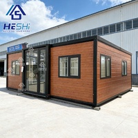Maison préfabriquée portable isolée de 20 pieds et 40 pieds, extensible, villa préfabriquée, maison à deux chambres, casa contenedor