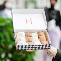 Boîtes de boulangerie personnalisées, boîte d'emballage pour croissants, boîte à pain pour croissants, boîte d'emballage pour biscuits, carton alimentaire