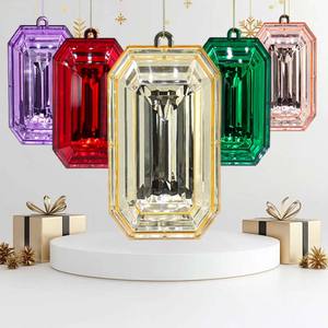 Colgante Rectangular de Lujo con Diamantes de Imitación para Navidad, Lentejuelas Hechas a Mano, Decoraciones para el Hogar, Regalo de Fábrica para Fiestas Navideñas - Product Image 1