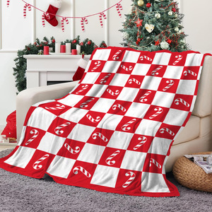 250gsm dệt trơn thân thiện với môi trường siêu mềm bốn mùa ném chăn cá nhân nhân vật giáng sinh đầy màu sắc 200x240 du lịch - Product Image 6