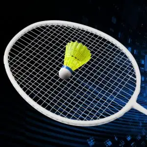 China Factory Günstige Federball Match Club Weiß Gelb Licht 6PCS Federball Marke OEM Nylon Badminton