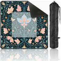 Tapis de Mahjong Portable de Luxe Moderne Gedgan, en Diatomite Antidérapant, Réduction du Bruit, Écologique, Durable, Résistant à l'Eau, Table de Poker