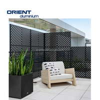 Grille décorative en métal découpée au laser d'usine panneaux découpés au laser décoratifs panneau de séparation écran de jardin en métal découpé au laser en aluminium