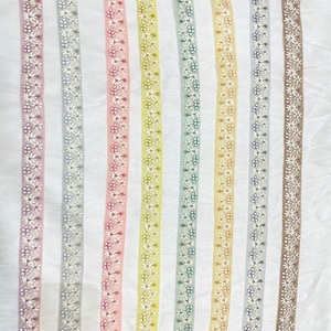 Cuentas de encaje bordadas florales hechas a medida poliéster/algodón Organza Soluble en agua tamaño 1 pulgada en adelante para ropa de vestir - Product Image 2