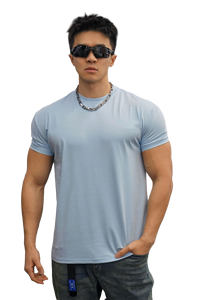 T-shirt Sportiva Personalizzabile Solona 85% Poliestere 15% Spandex, Maglietta Traspirante <span class=keywords><strong>da</strong></span> Uomo per Palestra, Allenamento e Fitness - Product Image 2