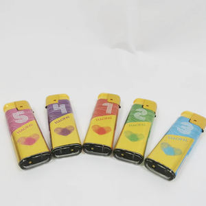 Briquet au gaz <span class=keywords><strong>butane</strong></span> purifié électronique en plastique, vente en gros, HP-P8 - Product Image 2