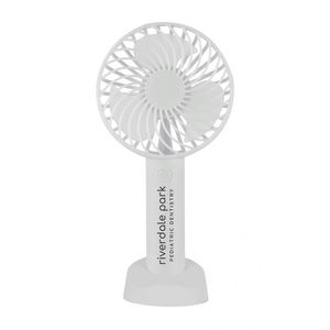 Ventilateur portable rechargeable QM en gros, mini-ventilateur électrique USB rose à pression manuelle, batterie 4000 mAh 6000 mAh - Product Image 4