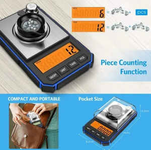디지털 0.001g 정확도 다이아몬드 금 보석 무게 포켓 스케일 - Product Image 4