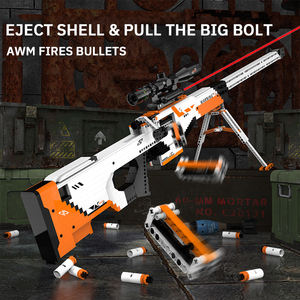 Juguetes para niños 2023 bloque técnico pistola militar conjunto <span class=keywords><strong>WW2</strong></span> armas ladrillos juguete para niño W6 Awm francotirador Rifle modelo de bloques de construcción - Product Image 2