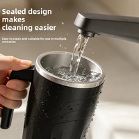 Mug Pengaduk Magnetik Otomatis 400ml Grosir, Pengocok Susu Portabel, Mug Kopi Pengaduk Otomatis untuk Milkshake dan Protein Shaker