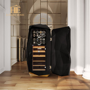 Armoire <span class=keywords><strong>à</strong></span> <span class=keywords><strong>vin</strong></span> en bois haut de gamme Portugal, ambiance luxueuse, serrure <span class=keywords><strong>à</strong></span> combinaison personnalisée, <span class=keywords><strong>casier</strong></span> antivol pour villa - Product Image 5