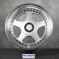 Jantes Futura Bku 3 pièces pour BMW E34 M5 E39 E24 M6 E28 E36 E30 M3 E90 17 18 pouces 5x120 Jantes en alliage personnalisées à cinq branches