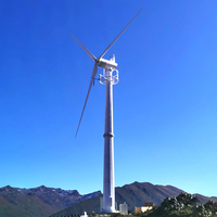 Bon prix générateur de système d'énergie éolienne 220v/380v kits de système d'énergie éolienne sur/hors réseau 100Kw 50kw 10kw axe d'horizon d'éolienne
