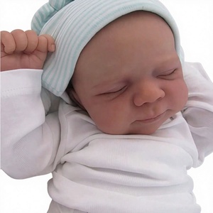Muñeca Bebé <span class=keywords><strong>Reborn</strong></span> <span class=keywords><strong>de</strong></span> Silicona Sólida, Figura <span class=keywords><strong>de</strong></span> Bebé Dormido, Simulación Realista, <span class=keywords><strong>Cuerpo</strong></span> <span class=keywords><strong>de</strong></span> Felpa, Juguete Coleccionable - Product Image 1