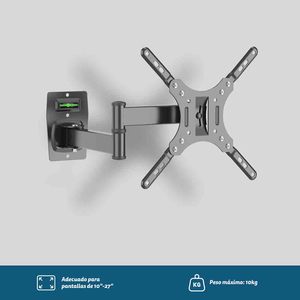 Supporto TV Articolato per TV da 10-27 Pollici Fino a 10kg, Staffa da Parete VESA 50x50mm 200x200mm con Indicatore di Livello - Product Image 3