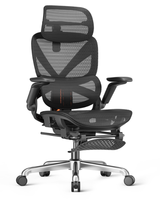 Chaise de bureau ergonomique avec appui-tête en maille respirante et accoudoirs réglables, pivotante et inclinable, pour ordinateur, idéale pour le bureau à domicile, vente en gros