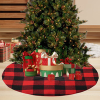Tapis de sol pour sapin de Noël, écologique, réutilisable, rond, mini, en peluche, motif flocon de neige, décoration de Noël, ornement pour la maison