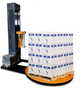 Máy đóng gói tự động bao bì carton wrapper Turntable Pallet pre-căng gói bọc phim máy - Product Image 1