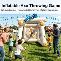 Jeu de lancer de hache gonflable, cible de lancer gonflable d'extérieur pour événements festifs