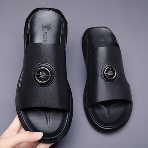 Tongs d'été pour hommes, chaussures de plage extérieures respirantes, pantoufles confortables à la mode, meilleures ventes - Product Image 4