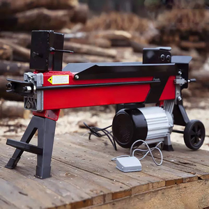Electric Hydraulic Log Splitter Small Household Firewood <b>Splitting</b> <b>Machine</b> Manual Wood Splitter for Farm Garden - Product Image 3