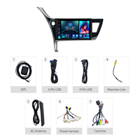 Meihua 9 pouces LHD Android lecteur multimédia de voiture écran tactile Radio Audio stéréo tableau de bord pour Toyota Corolla/Levin 2017-2019
