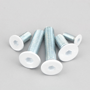 Trắng sơn mài chìm đầu ổ cắm Nắp vít m3m4m5m6 gb7991 mạ kẽm hình lục giác nắp phẳng đầu vít máy - Product Image 5