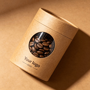 Emballage de café en tube cylindrique en carton biodégradable, fabrication sur mesure, tube en papier kraft écologique - Product Image 5