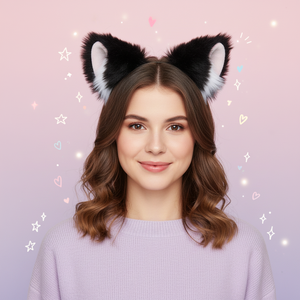 <span class=keywords><strong>Serre</strong></span>-tête en peluche pour cosplay, oreilles <span class=keywords><strong>de</strong></span> chat, oreilles <span class=keywords><strong>de</strong></span> <span class=keywords><strong>loup</strong></span>, oreilles <span class=keywords><strong>de</strong></span> renard, en fausse fourrure, style anime, adorables - Product Image 3