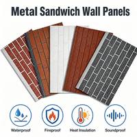 Panneaux muraux sandwich isolés imperméables et ignifuges en polyuréthane PU, panneaux de bardage métallique, mur extérieur 16/20/30 mm