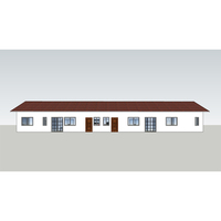 Maison préfabriquée en béton de haute qualité, élégante, à faible coût, avec un petit cadre en acier