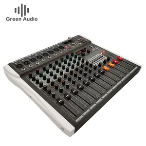 GAX-CY8 Hot Sale Professional Audio mixing console Video & Lighting 8 channels USB DJ Sound Mixing Console 99 DSP Effects