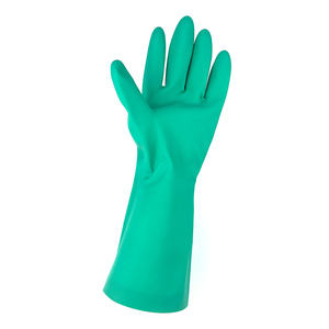 Gants en nitrile verts certifiés CE ANT5PPE, doublés en polaire, réutilisables, en caoutchouc pour le travail - Product Image 6