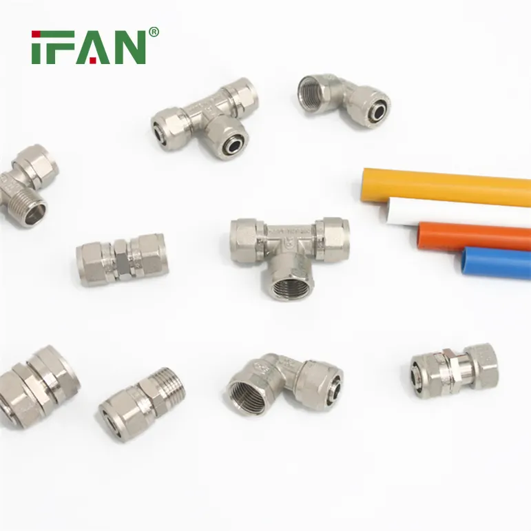 IFANPLUS Factory Supply Fittings PEX Plumbing Accessory CW617n All Types Brass Compression Fitting