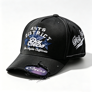 Gorra de Béisbol Bordada Personalizada al por Mayor, Estilo Desgastado, 5 Paneles, con Logotipo Personalizado, de Algodón Lavado, para Ropa Urbana y Regalos - Product Image 1
