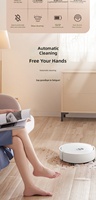 Robot aspirateur et laveur intelligent 3-en-1, nouvelle génération, étanche, avec chargement USB, en plastique, pour maison connectée