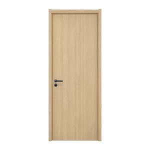 Puerta Interior Moderna de Madera Sólida con Incrustaciones Horizontales para Dormitorio - Product Image 5
