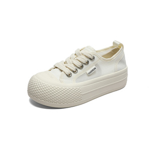 Zapatillas Deportivas Blancas de Malla para Mujer con Suela Gruesa, Corte Bajo, Verano 2026, Ligeras, Antideslizantes y Duraderas - Product Image 2
