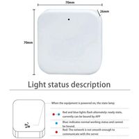 Router Inalámbrico TTLock G2 Gateway, Adaptador de Red WiFi 2.4G para Acceso Remoto, Gestión de Códigos de Contraseña, Apartamento Airbnb